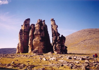 Kisilyakh rock pillars, Verkhoyansk District, Arctic Yakutia
